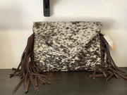 square cowhide cross body