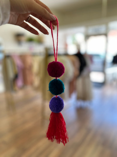 Pom Pom Keychain