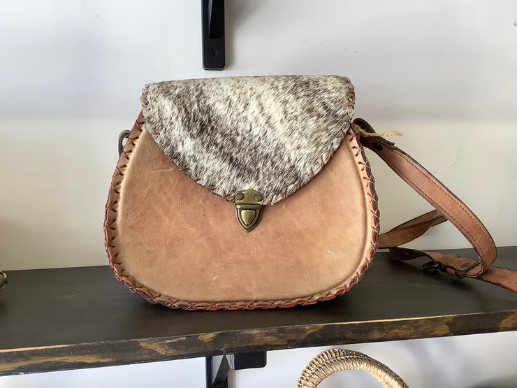 Cowhide cross body