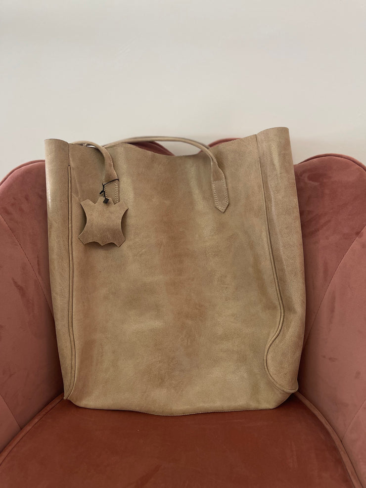 large square suede totes